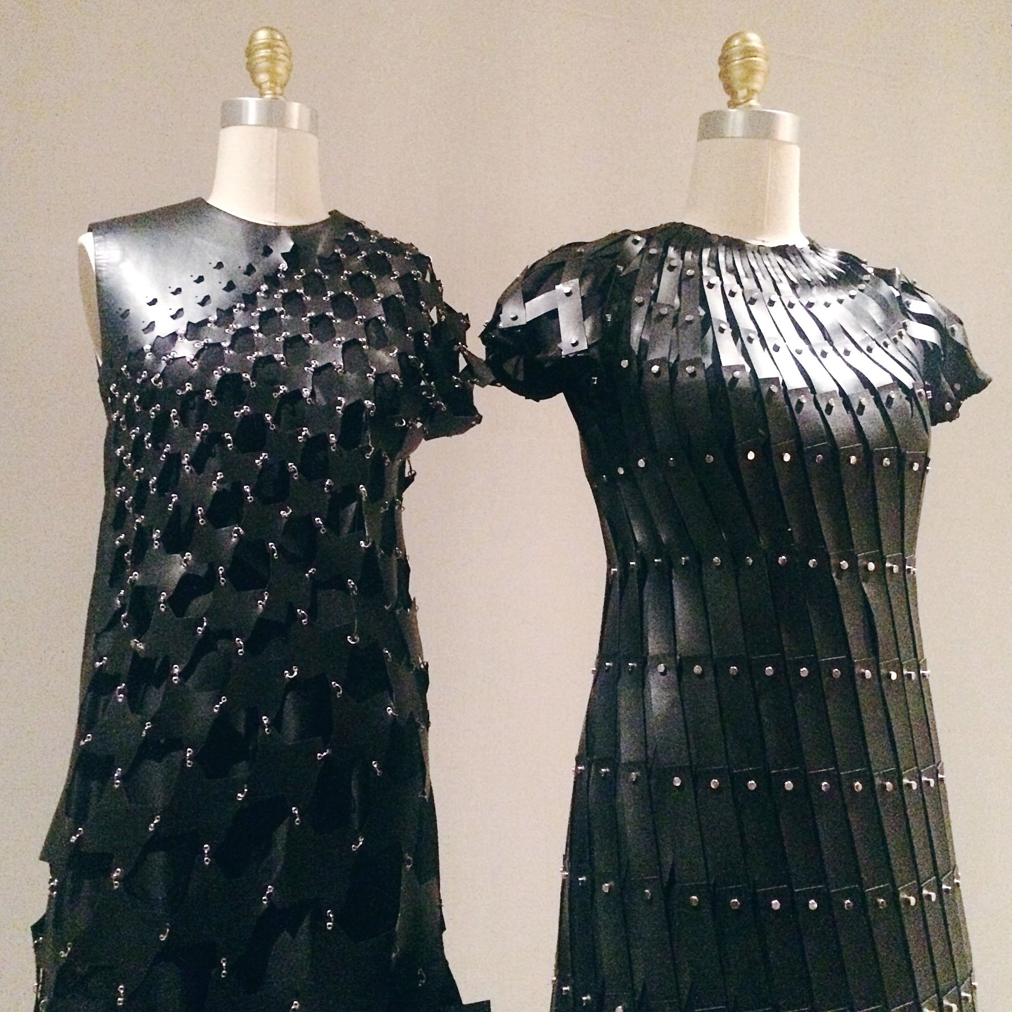 dresses by Rei Kawakubo Comme des Garcons on display at The Metropolitan Museum of Art in Manus x Machina2