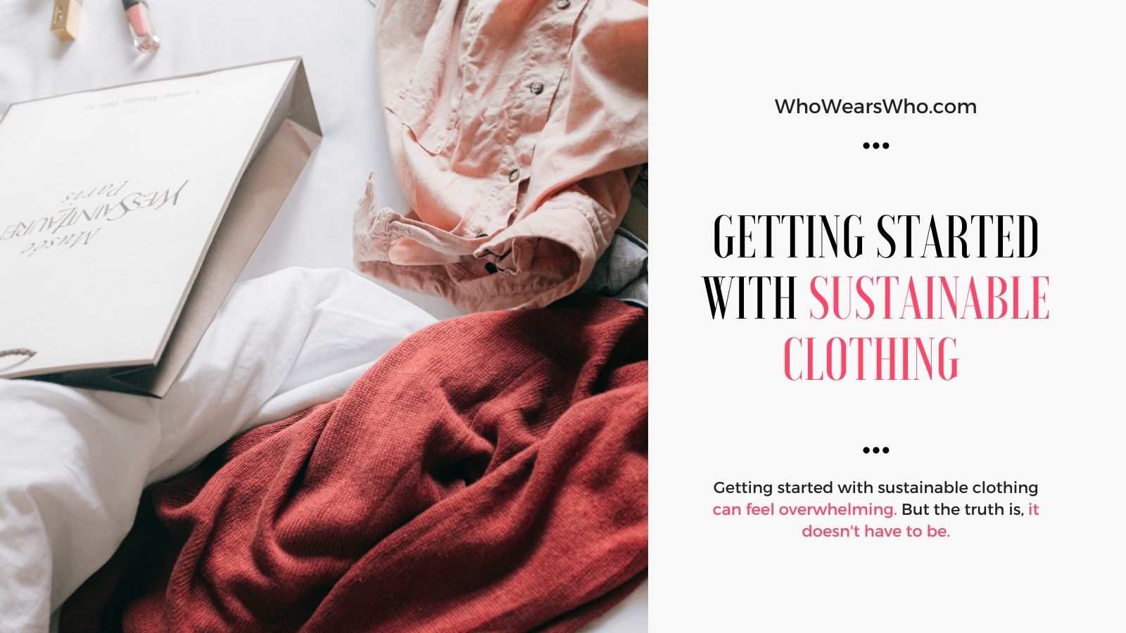 Getting started with sustainable clothing Twitter