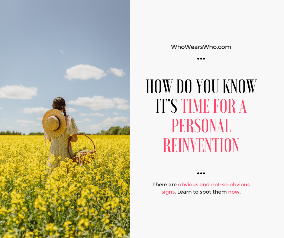 How do you know it’s time for a personal reinvention Facebook