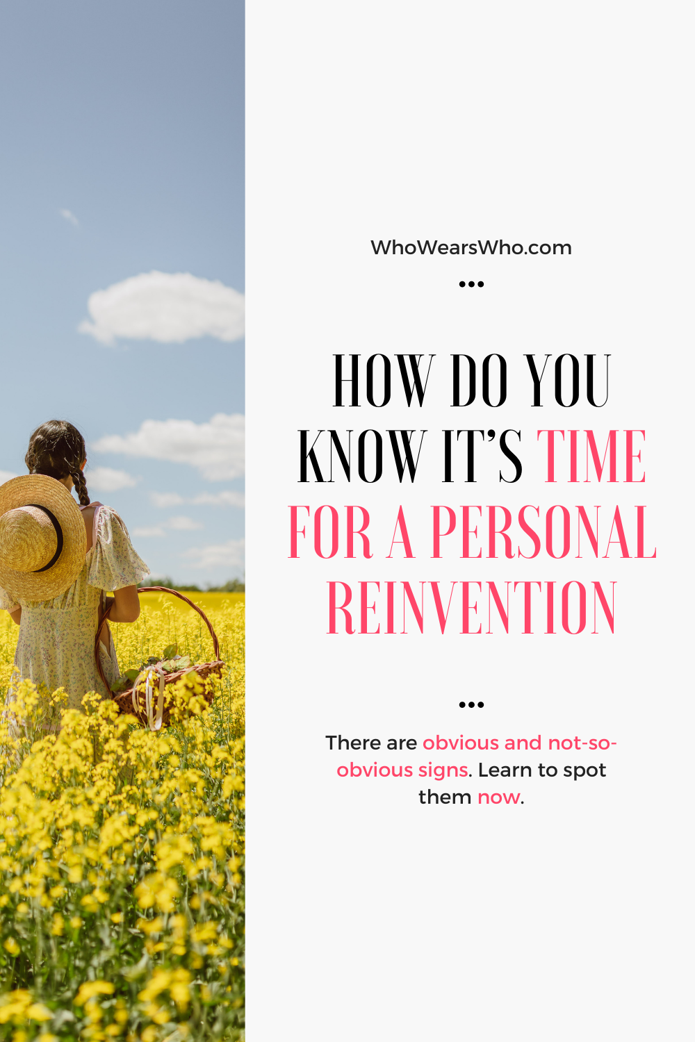 How do you know it’s time for a personal reinvention