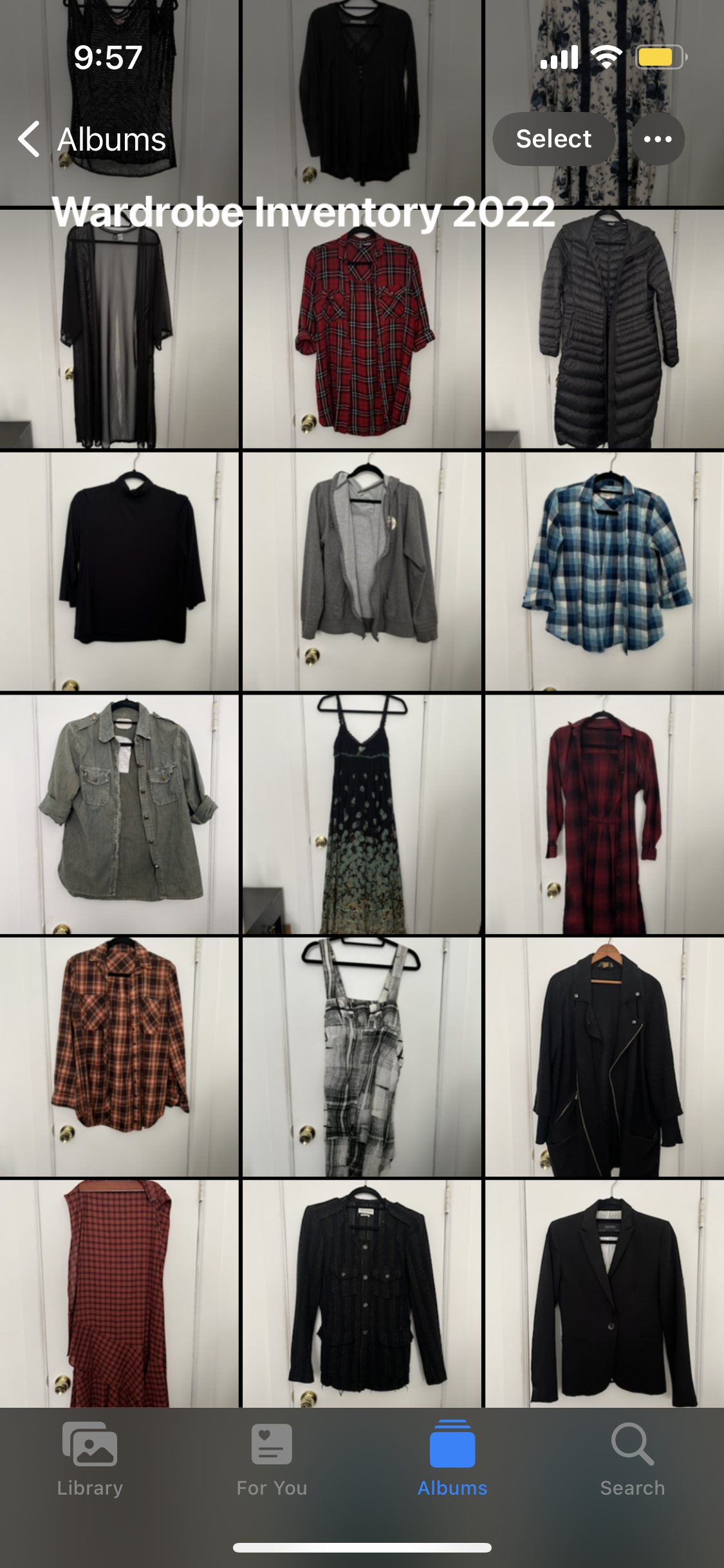 How to inventory your closet Simple Visual Inventory 1