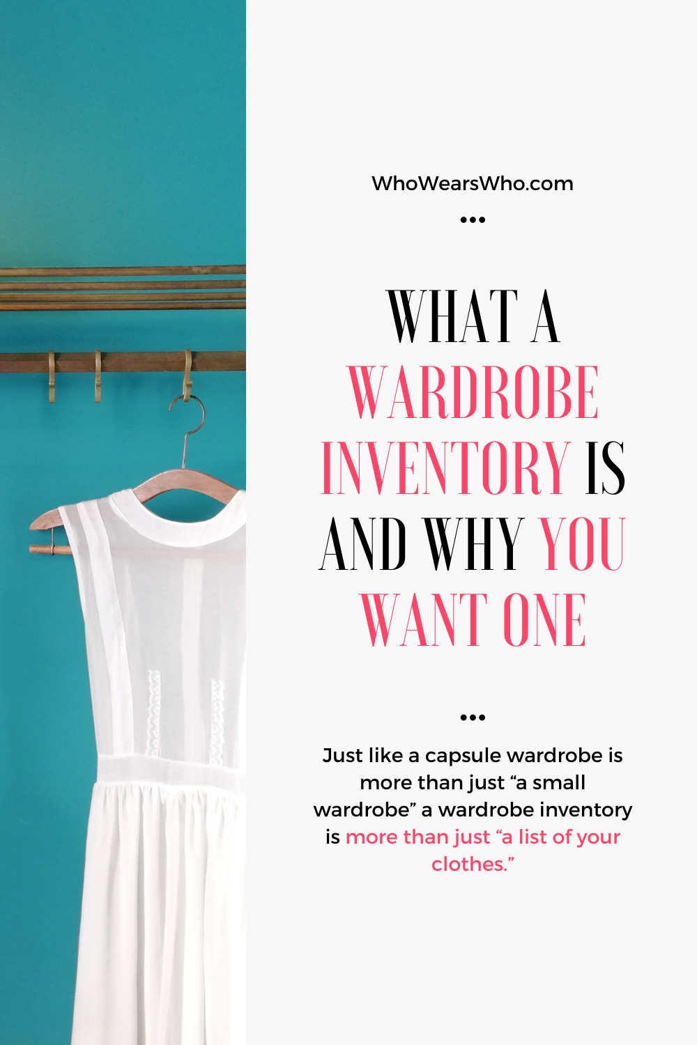 What a wardrobe inventory is and why you want one