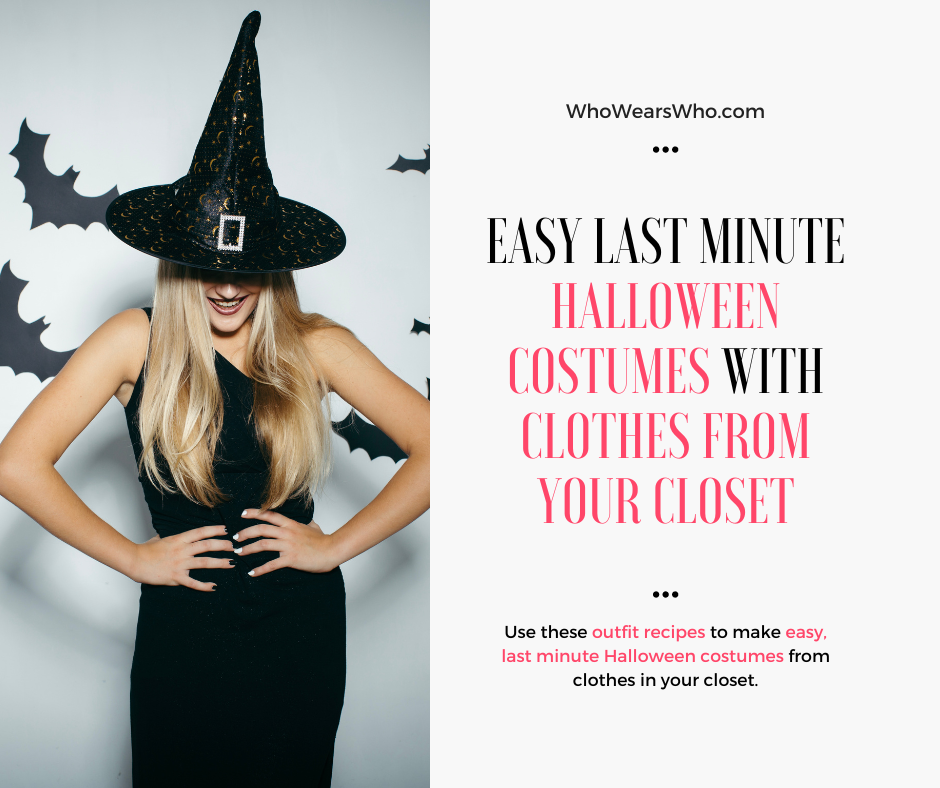 Easy last minute Halloween costumes with clothes from your closet Facebook
