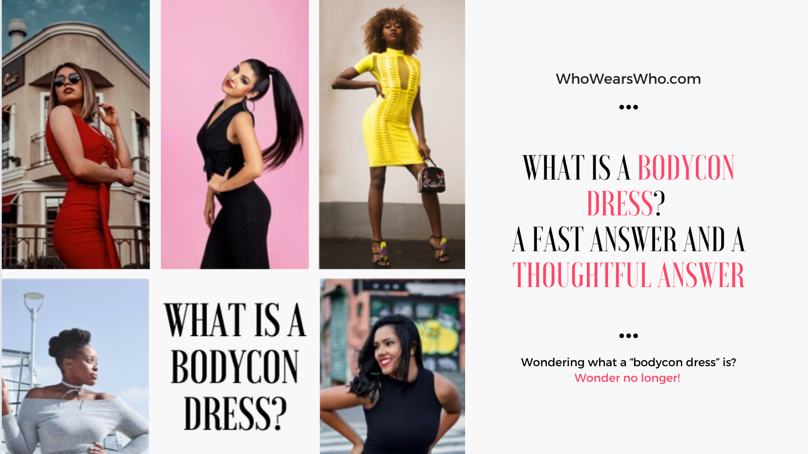 What is a Bodycon Dress gallery graphic Twitter