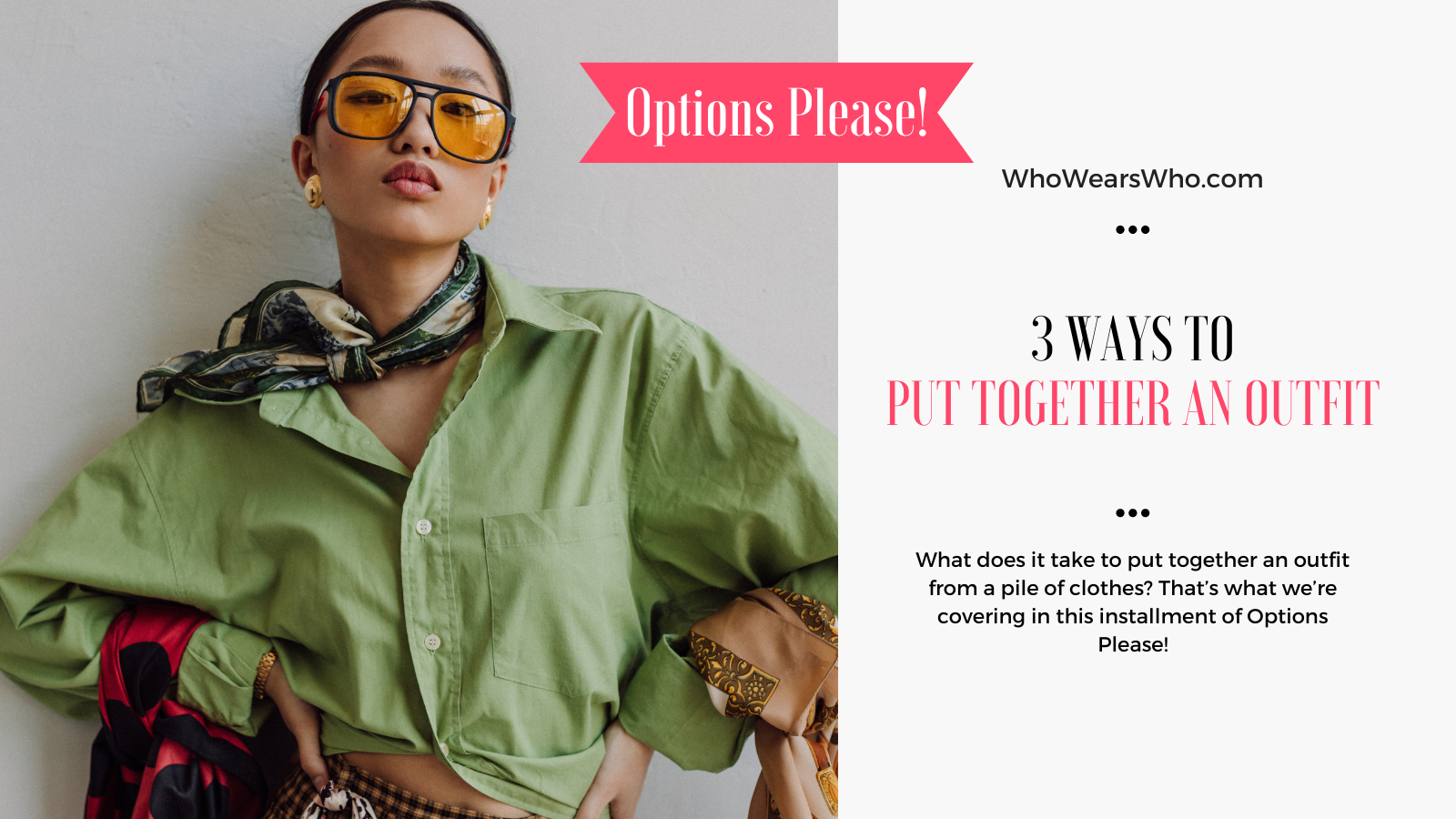 3 ways to put together an outfit Twitter