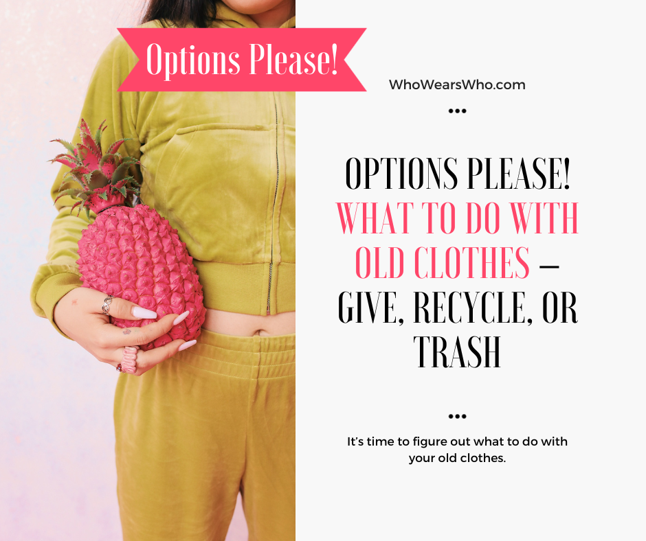 What to do with old clothes Facebook