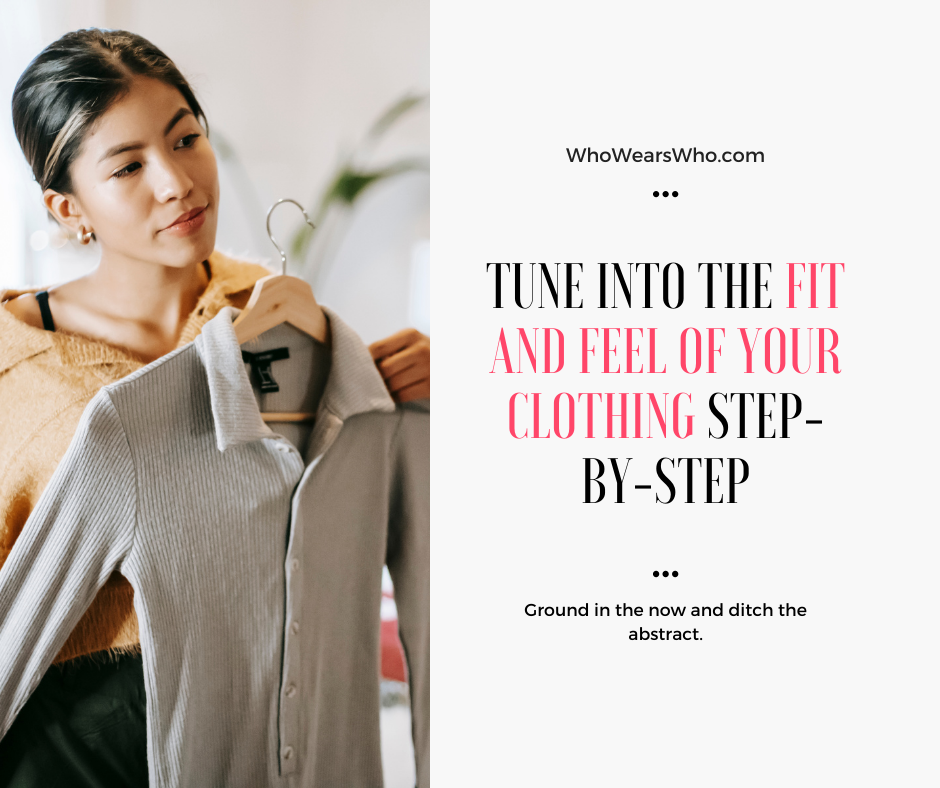 Tune into the fit and feel of your clothing step-by-step Facebook
