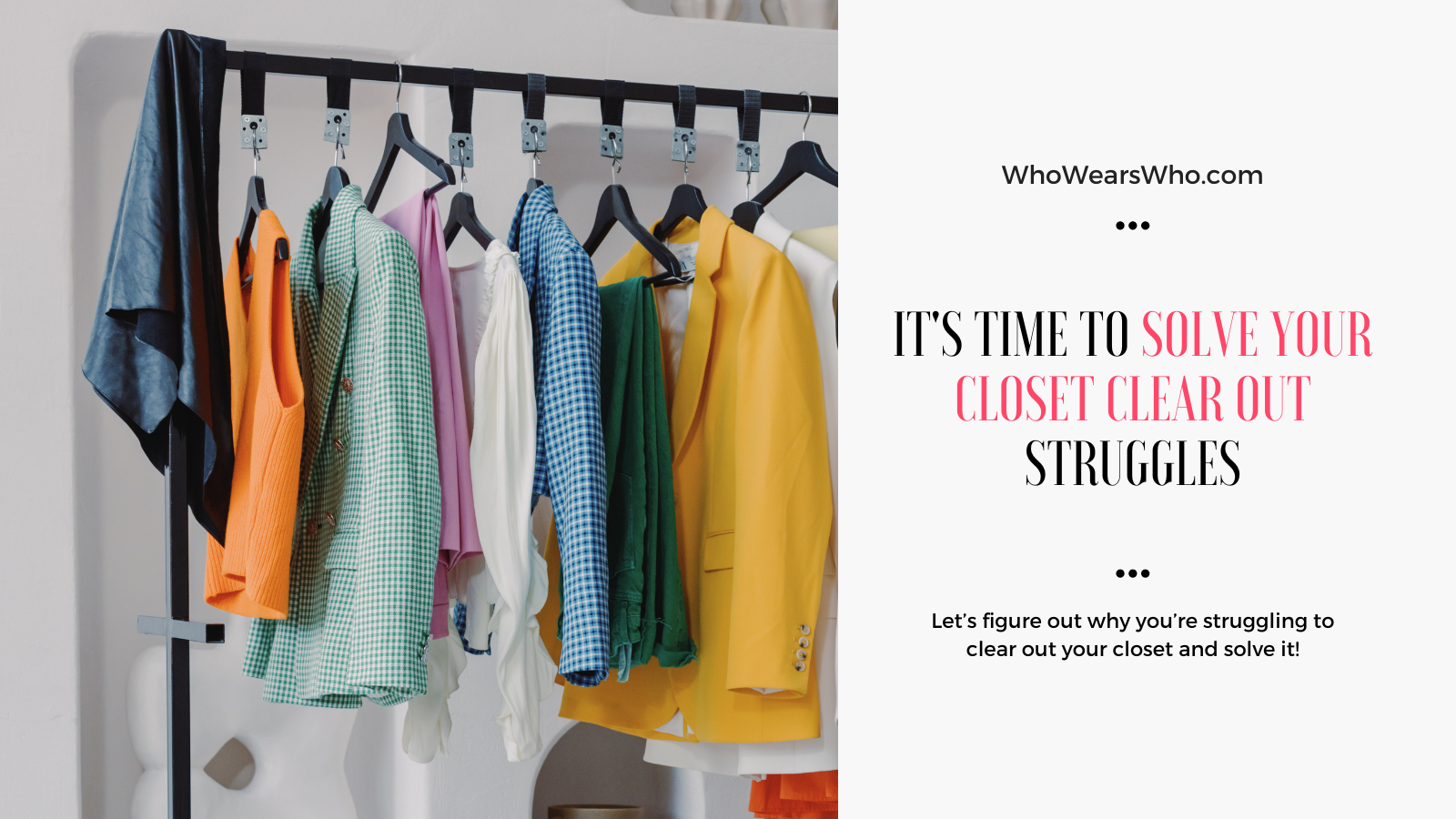 It’s time to solve your closet clear out struggles Twitter