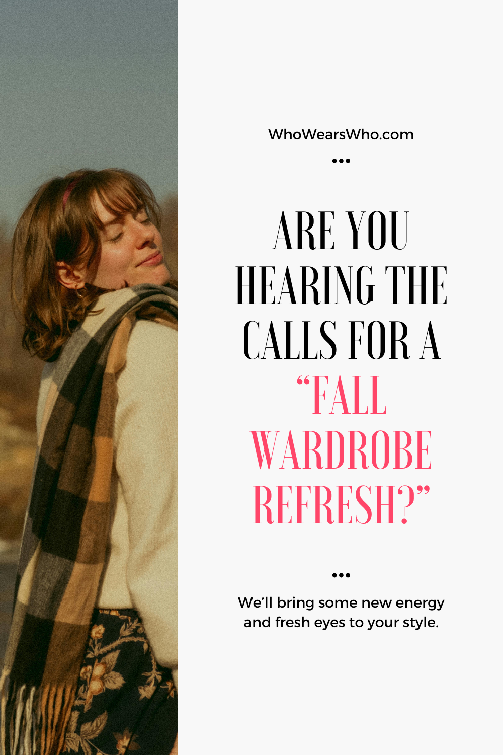 Are you hearing the calls for a fall wardrobe refresh? blog