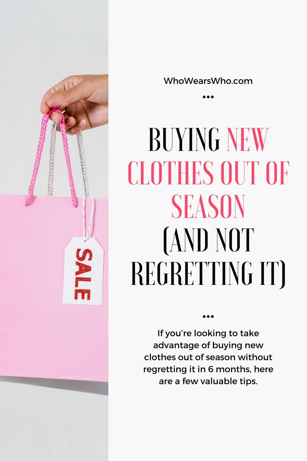 Buying New Clothes Out of Season And Not Regretting It